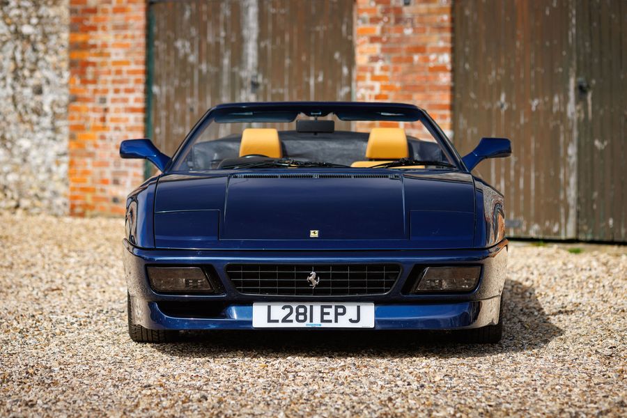 1994 Ferrari 348 Spider car for sale on website designed and built by racecar